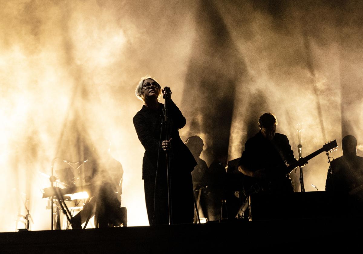 Los británicos Massive Attack, durante un concierto el mes pasado en Dinamarca.