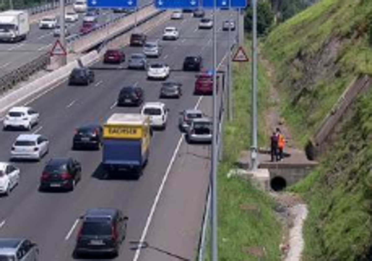 Solucionadas las retenciones en Rontegi en dirección a Barakaldo por un accidente