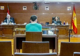 El dj, ayer miércoles en la Audiencia Provincial de Álava.