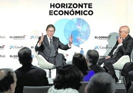 El director de EL CORREO, José Miguel Santamaría, entrevistó al presidente de CaixaBank, José Ignacio Goirigolzarri.