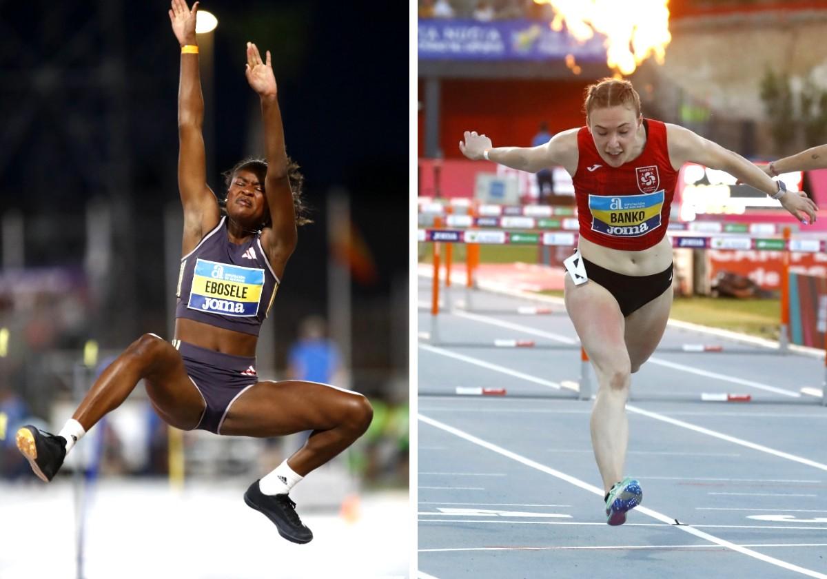 Ebosele y Banko durante su participación en el Campeonato de España.