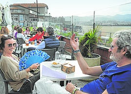 Ambiente de terraza en un local de Getxo.