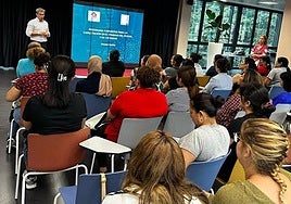 Imagen de un anterior curso sobre cuidados que se ofreció en Ermua.