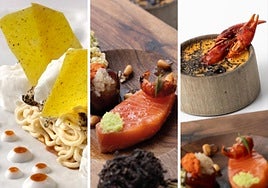 Tres platos de DiverXo.