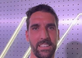 Raúl García, durante su anuncio como nuevo embajador de LaLiga.