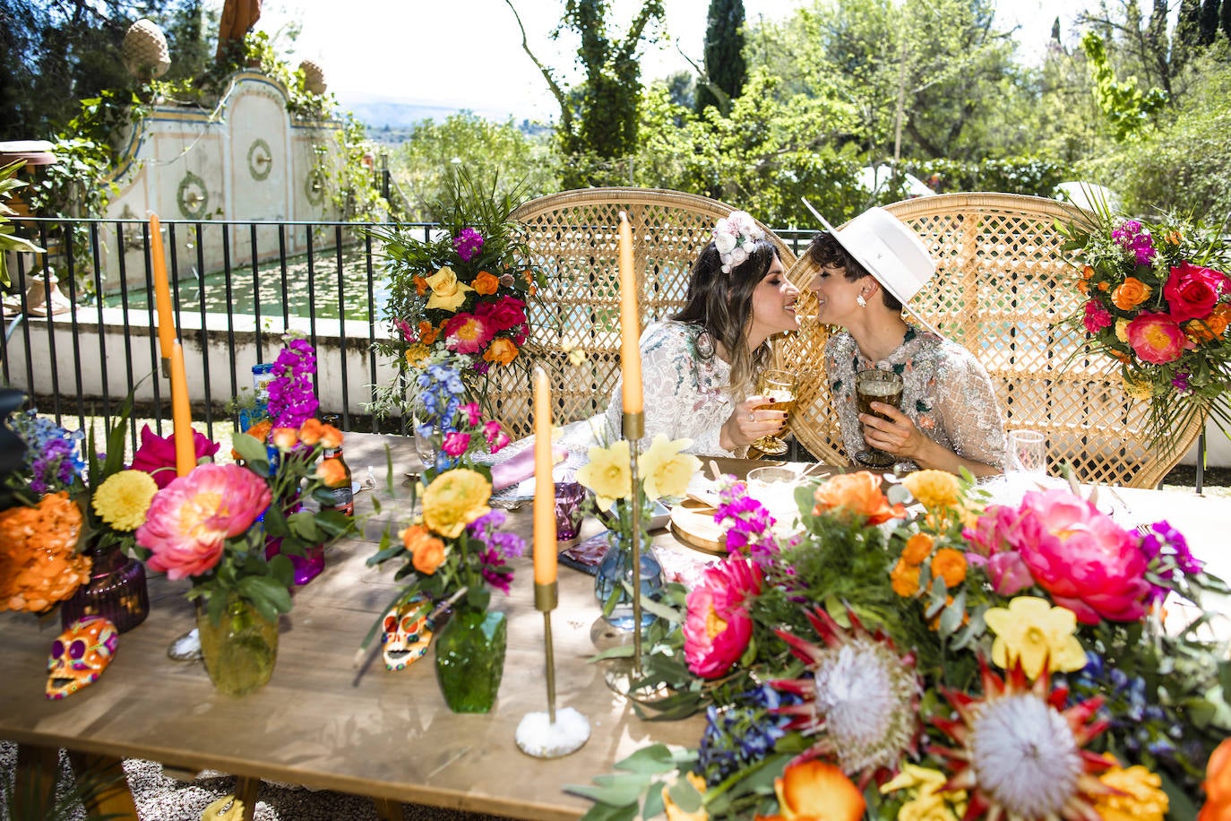 La boda mexicana de Carla y Ana, que encontraron sus looks soñados en Bilbao