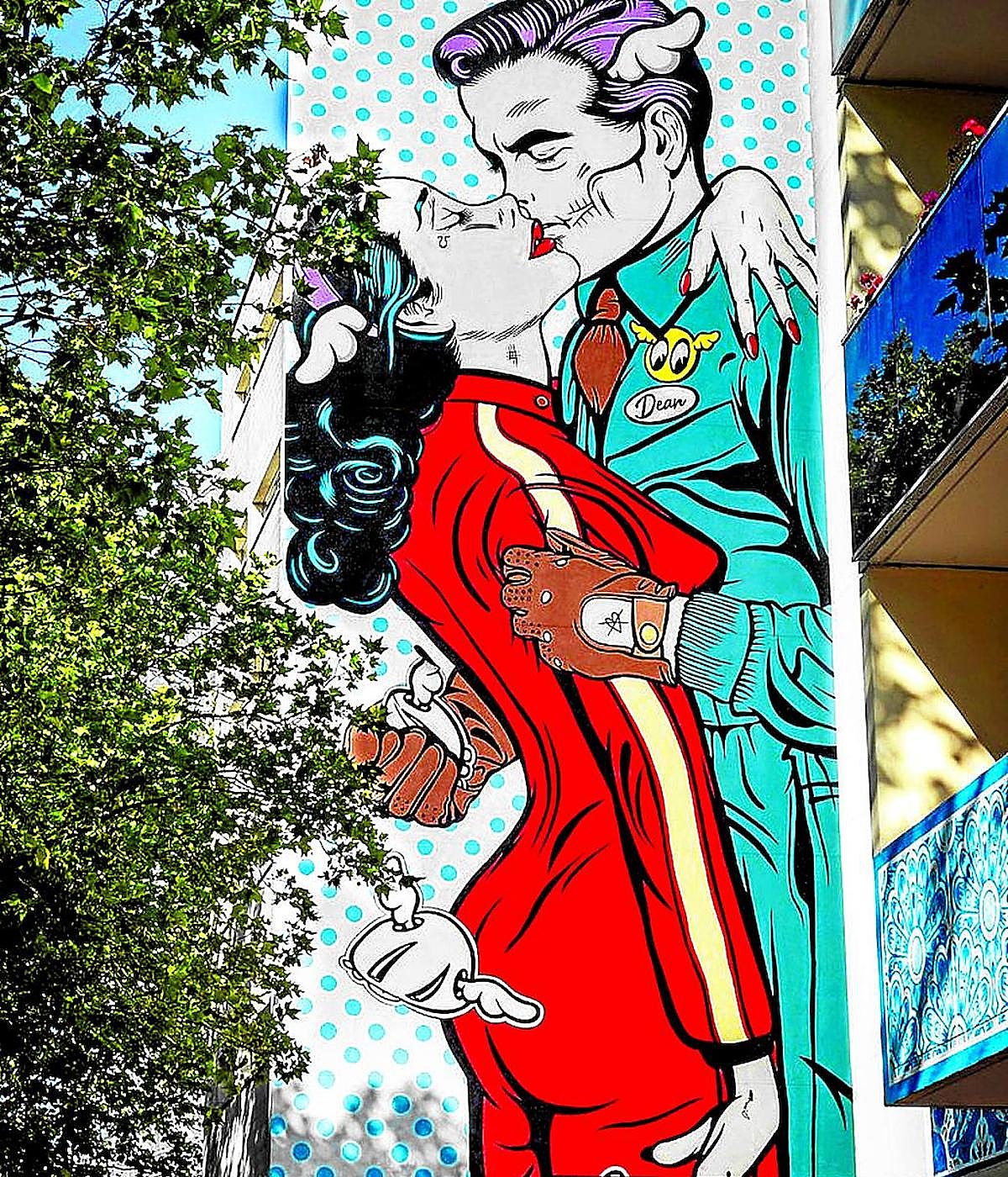 El fresco 'Hell for Leather' del británico D* Face.