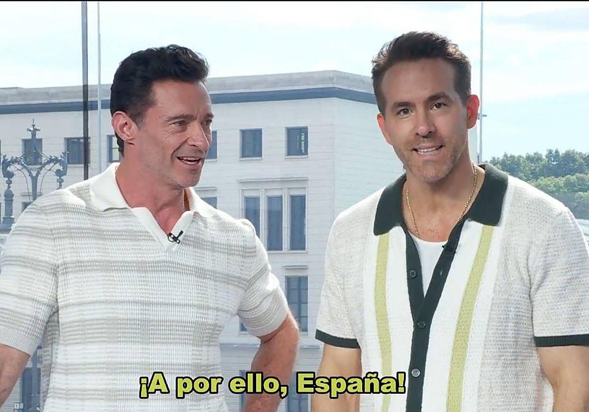 Ryan Reynolds y Hugh Jackman se declaran hinchas de La Roja: «Apoyo a España al 110%»