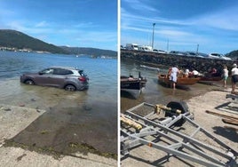 Aparca en el puerto y la marea se lleva el coche: «Esto pasa todos los días»