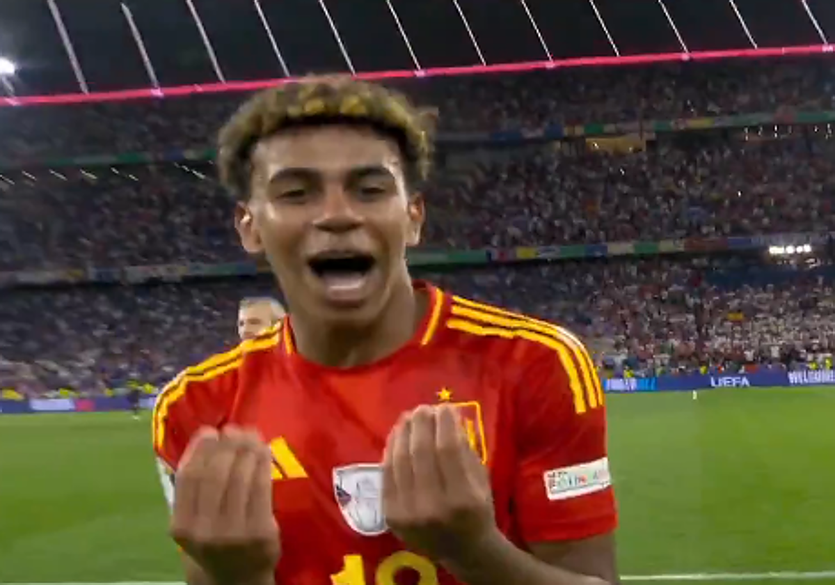 Lamine Yamal manda un recado a Rabiot tras acabar el partido