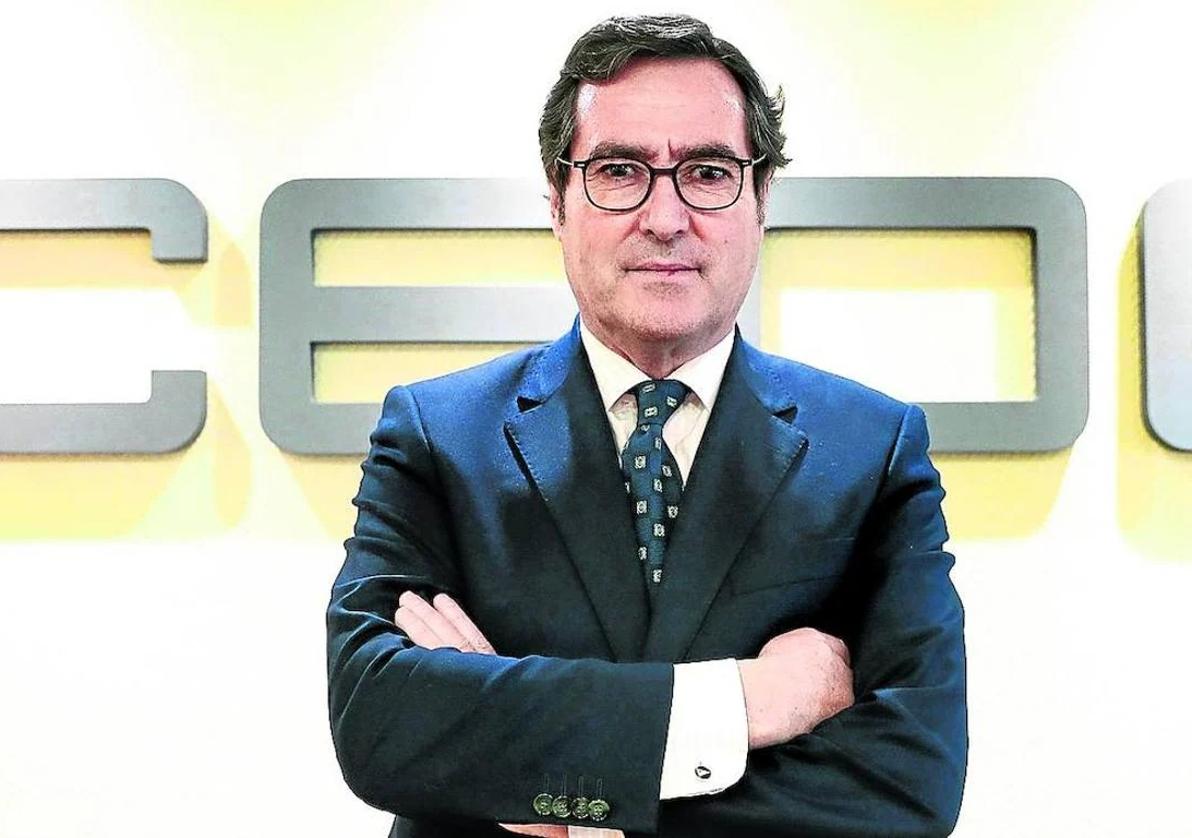 El presidente de la CEOE, Antonio Garamendi.