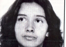 Imagen polical de 'Anboto' en los años 80, cuando comenzó a militar en ETA.