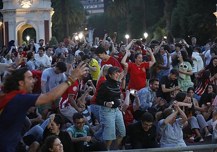 Así ha celebrado Bilbao el gol de Nico Williams en la final de la Eurocopa ante Inglaterra
