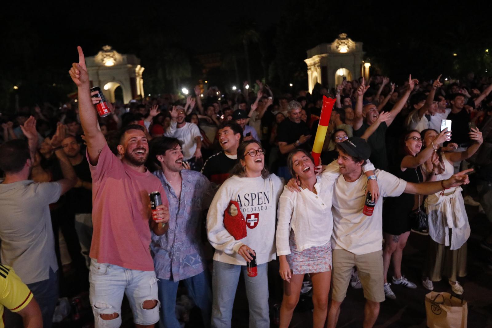 Celebración en el parque de Doña Casilda, en Bilbao.