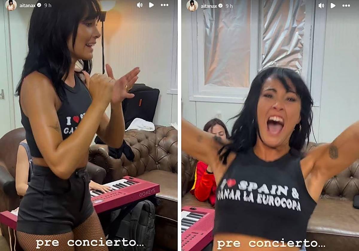 Aitana actuará en la fiesta de Cibeles: así celebró en el camerino la Eurocopa de España