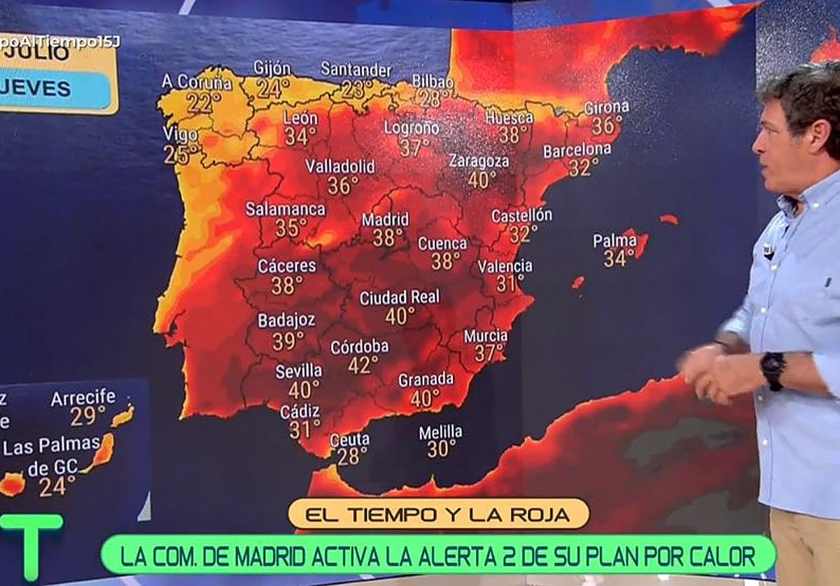 Mario Picazo desvela qué provincias sufrirán esta semana la primera ola de calor del verano