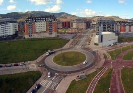 Vista aérea del parque de Miribilla.