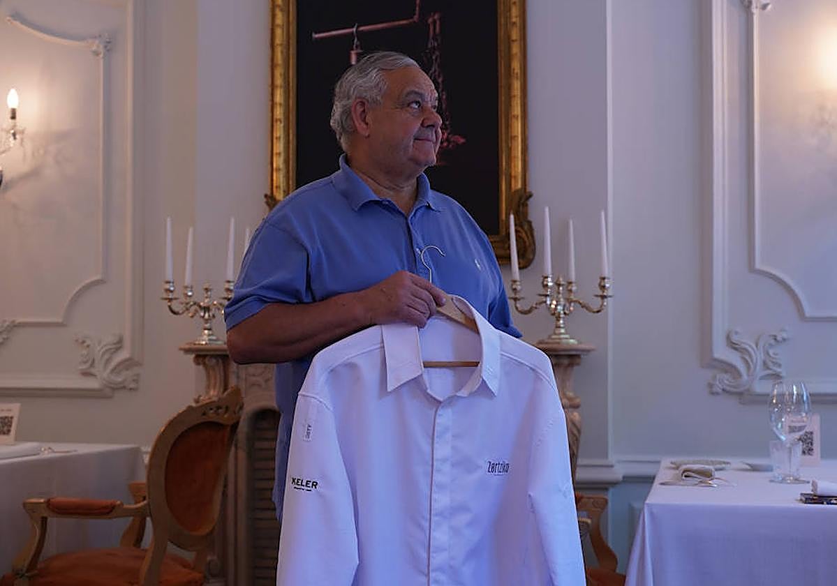 El chef de Zortziko colgó definitivamente la chaquetilla el pasado sábado tras más de medio siglo de trayectoria.