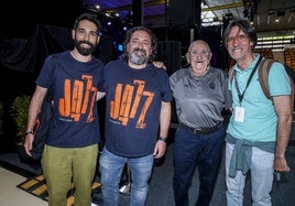 Dani González, Iñigo Zárate, Xabier Añua y Joseba Cabezas.