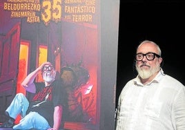 Álex de la Iglesia, durante la presentación del cartel.