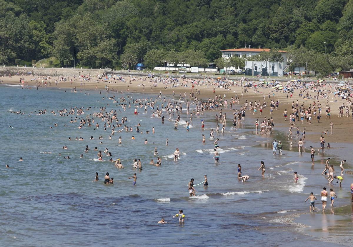 La de Ereaga, en Getxo, es una de las playas que podría quedar cubierta por el nivel del mar en las próximas décadas.