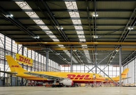 Imagen del hangar de reparación de aeronaves que la multinacional tiene en Leipzig.