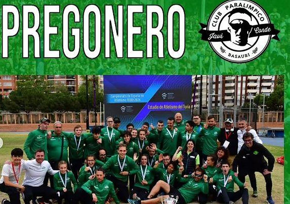 El Club de Atletismo Adaptado Ascensores Bertako Javi Conde será el pregonero en Sanfaustos