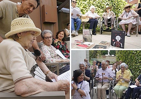 El librero Carlos Villar se encarga de dinamizar los encuentros que cuentan con usuarios de la residencia Albertia y con autores invitados.
