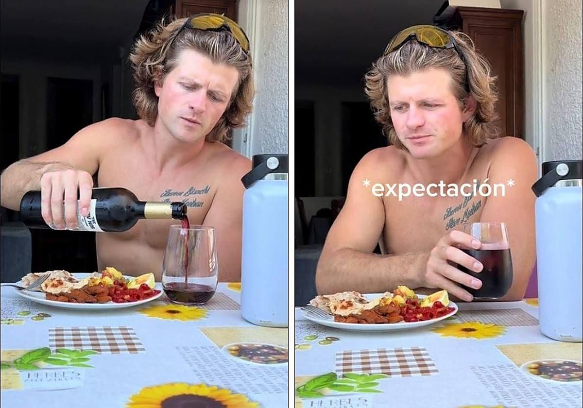 Un norteamericano prueba el kalimotxo por primera vez y esta es su reacción