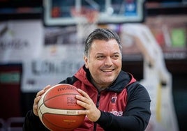 Lucas Fernández, en el pabellón de Maloste.