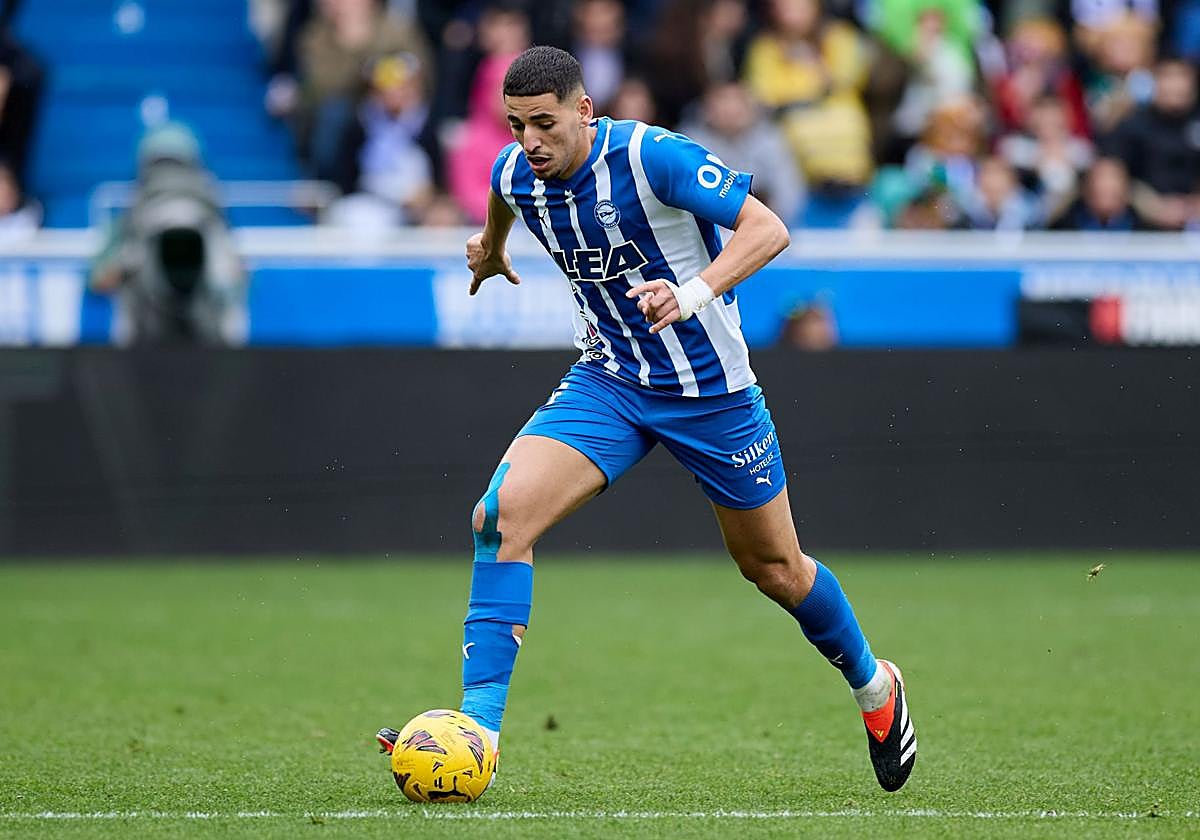 Abdel Abqar, durante un encuentro de la pasada temporada.