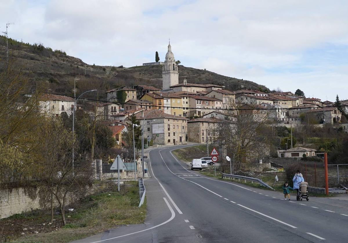 Imagen de Treviño, por donde pasará por primera vez la Vuelta Ciclista a Burgos.