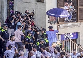 Así ha sido la primera Bajada de Iñaki Kerejazu como Celedón