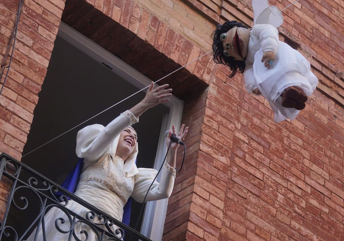 Carmen San Esteban recibió el sábado a Zuridonna en la calle Rioja.