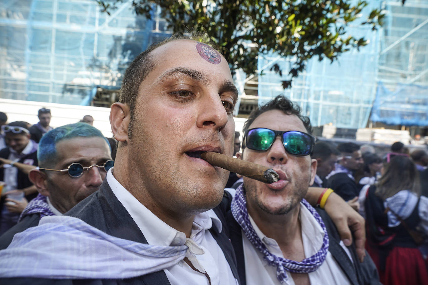 El primer paseíllo de fiestas de Vitoria, en imágenes