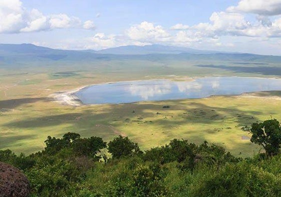 Vista del cráter de Ngorongoro, donde tuvo lugar el accidente.