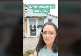 La pastelera Inés en su video explicando su situación.