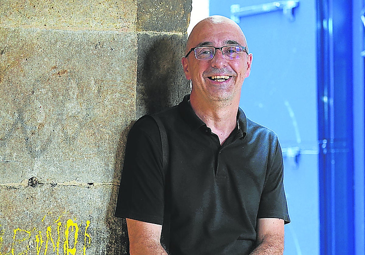Javier Díez Carmona, en el Casco Viejo de Bilbao.
