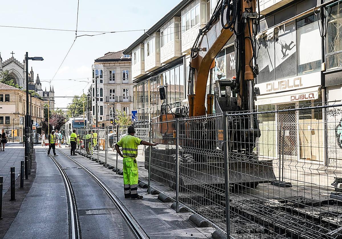 Las obras arrancaron el sábado después de que Celedón volviese a Zalduondo.