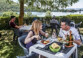 El restaurante Urbazter, junto al embalse de Ullibarri-Gamboa.