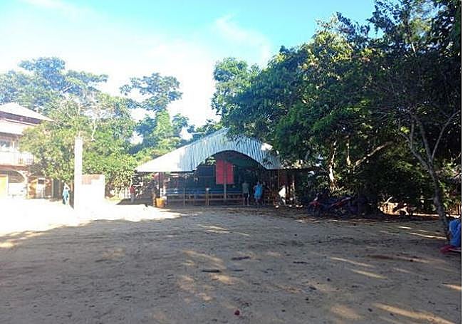 Vista del centro de sanación donde se produjo el crimen.