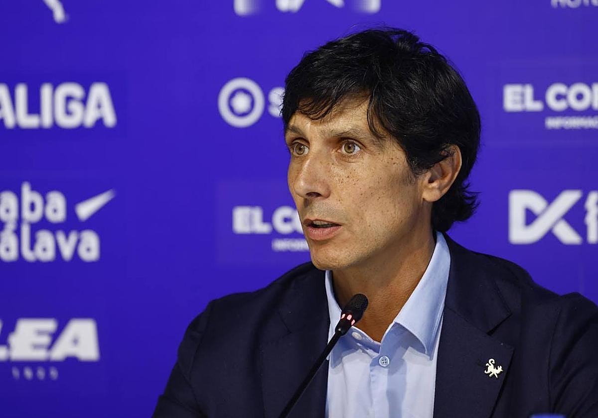 Sergio Fernández, durante una presentación de esta pretemporada.