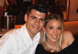 Morata y Alice en una imagen antes de su ruptura.