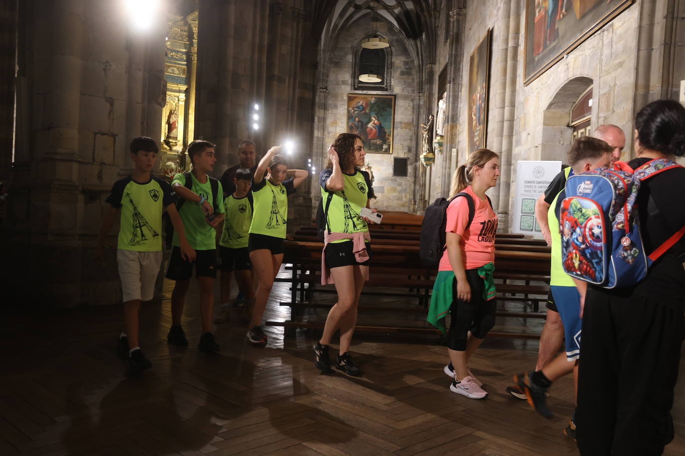 Los peregrinos llegan a Begoña para honrar a la Amatxu