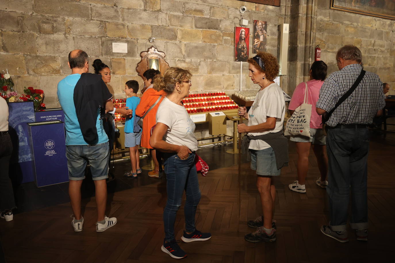 Los peregrinos llegan a Begoña para honrar a la Amatxu
