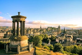 Vista de la ciudad desde Calton Hill.