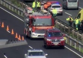 Muere en Barakaldo un motorista en un accidente en la A-8