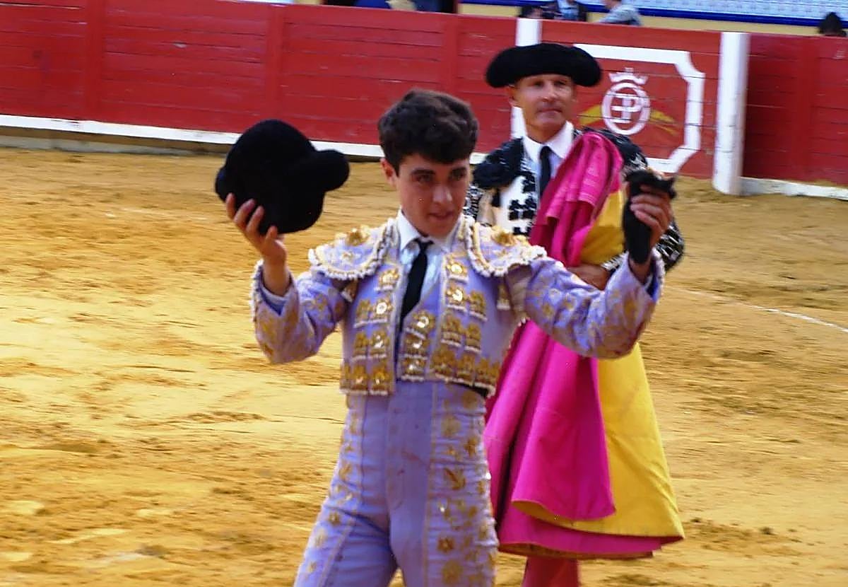 Roberto Martín 'Jarocho' en una plaza de toros.