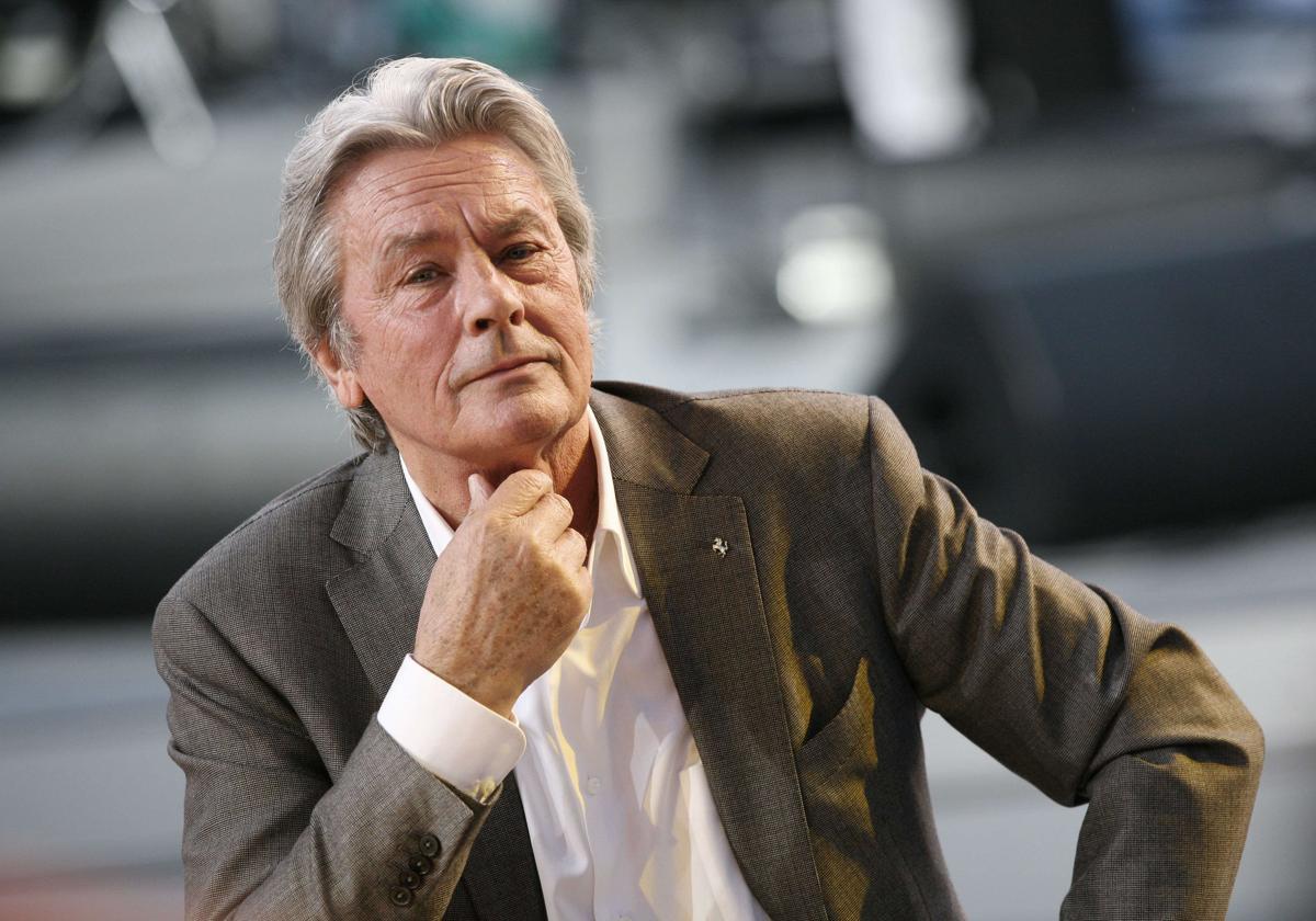 El actor francés Alain Delon.