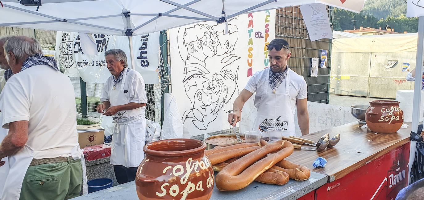 Jon Solaun, campeón del mundo de la sopa de ajo